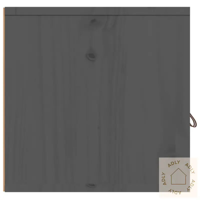 Veggskap 2 Stk Grå 60X30X30 Cm Heltre Furu