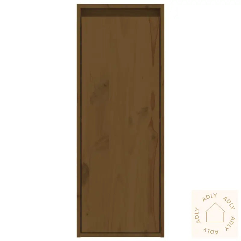 Veggskap 2 Stk Honningbrun 30X30X80 Cm Heltre Furu