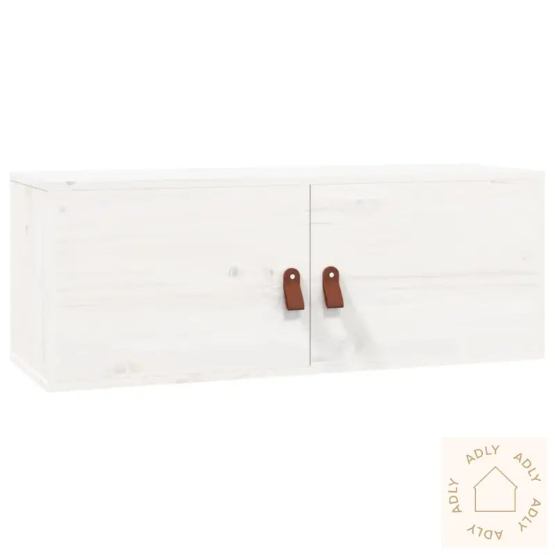 Veggskap Hvit 80X30X30 Cm Heltre Furu