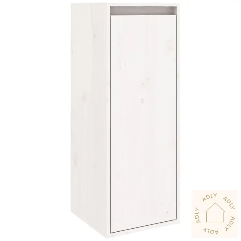 Veggskap 2 Stk Hvit 30X30X80 Cm Heltre Furu