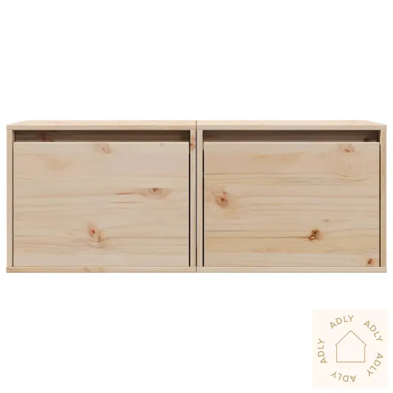 Veggskap 2 Stk 45X30X35 Cm Heltre Furu