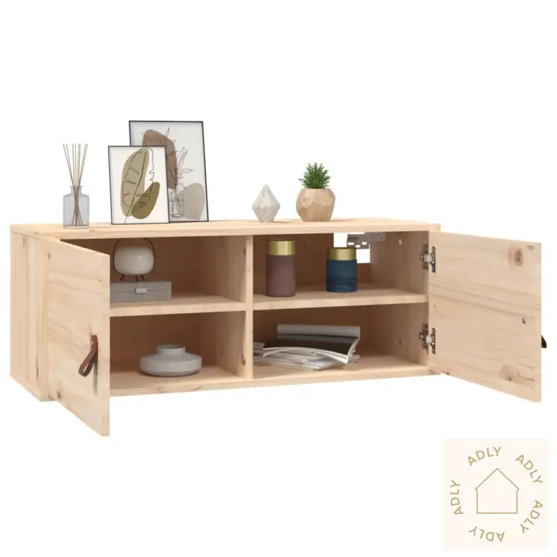 Veggskap 2 Stk 80X30X30 Cm Heltre Furu