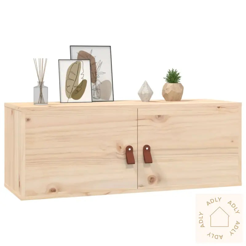 Veggskap 2 Stk 80X30X30 Cm Heltre Furu
