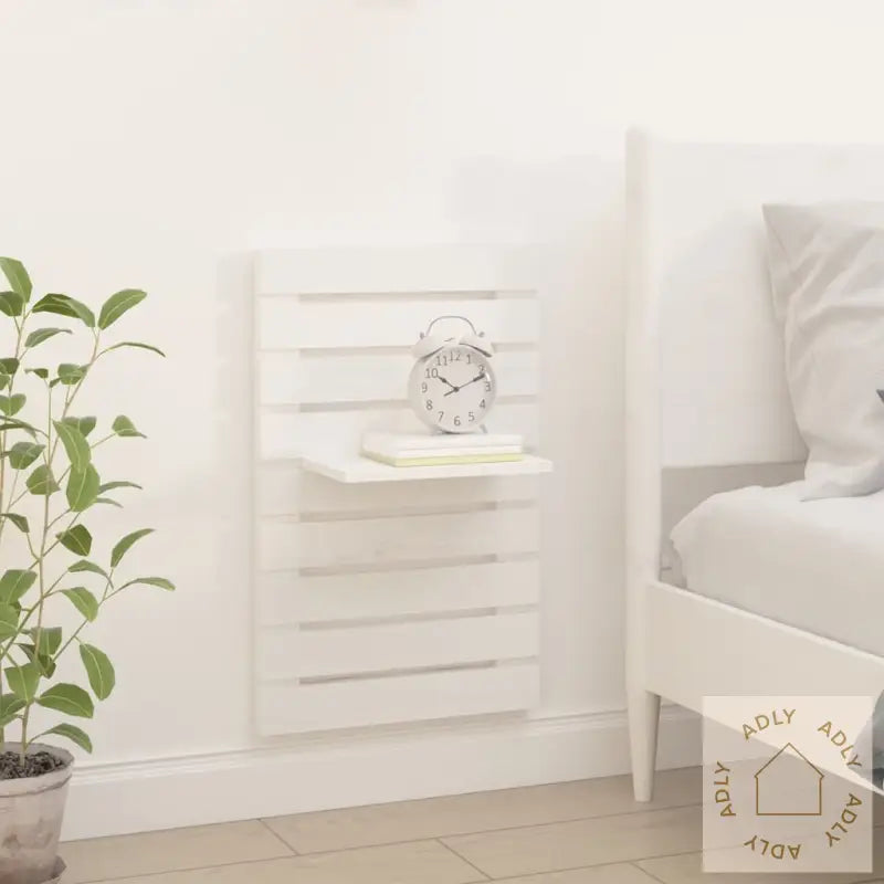 Vegghyller 2 Stk Hvid Heltre Furu