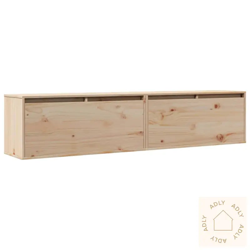 Veggskap 2 Stk 80X30X35 Cm Heltre Furu