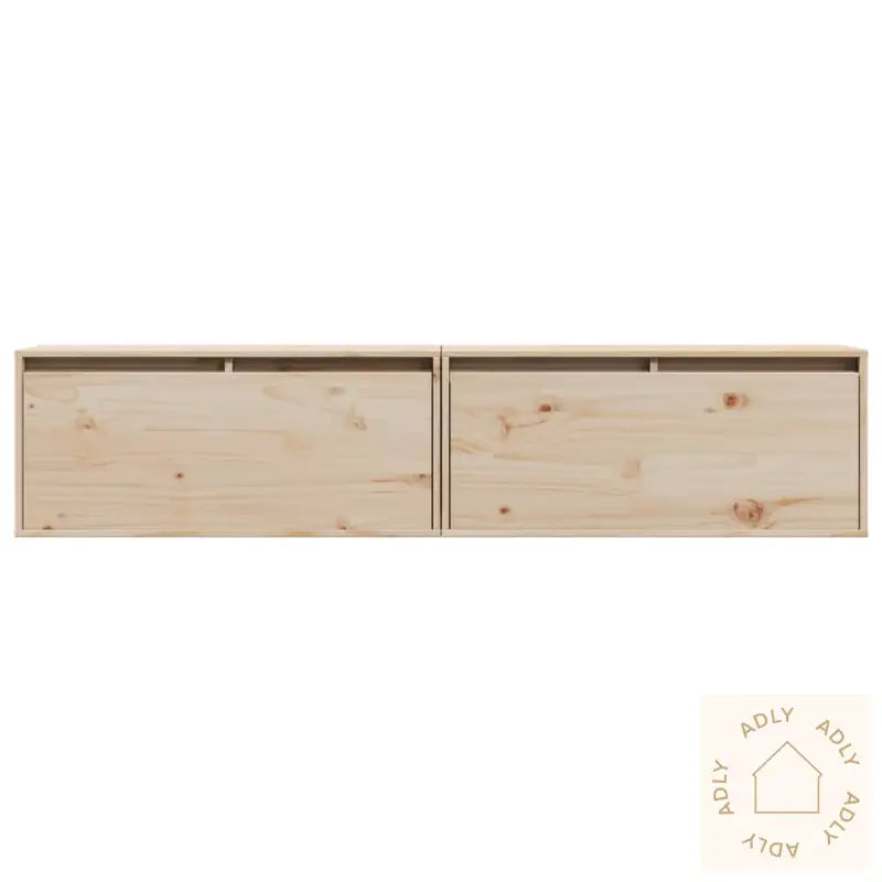 Veggskap 2 Stk 80X30X35 Cm Heltre Furu