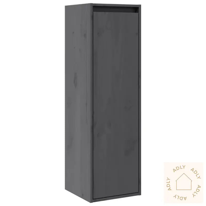 Veggskap 2 Stk Grå 30X30X100 Cm Heltre Furu