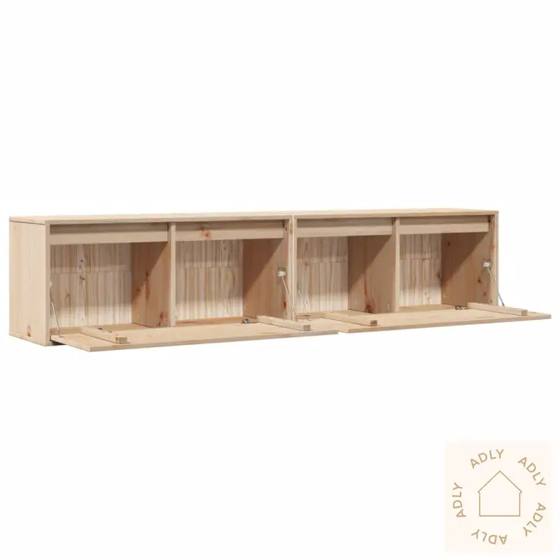 Veggskap 2 Stk 80X30X35 Cm Heltre Furu