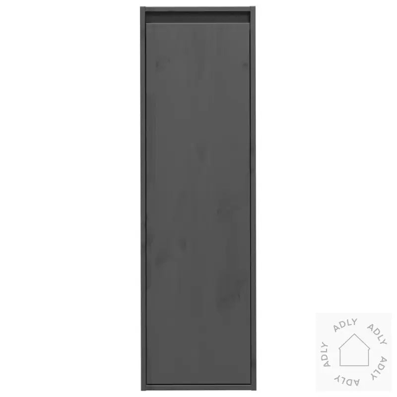 Veggskap 2 Stk Grå 30X30X100 Cm Heltre Furu