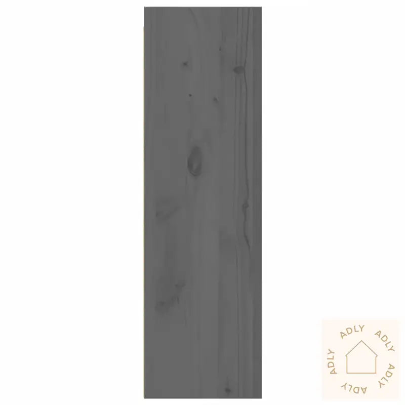 Veggskap 2 Stk Grå 30X30X100 Cm Heltre Furu