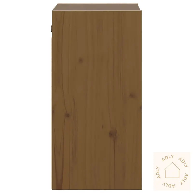 Veggskap 2 Stk Honningbrun 30X30X60 Cm Heltre Furu