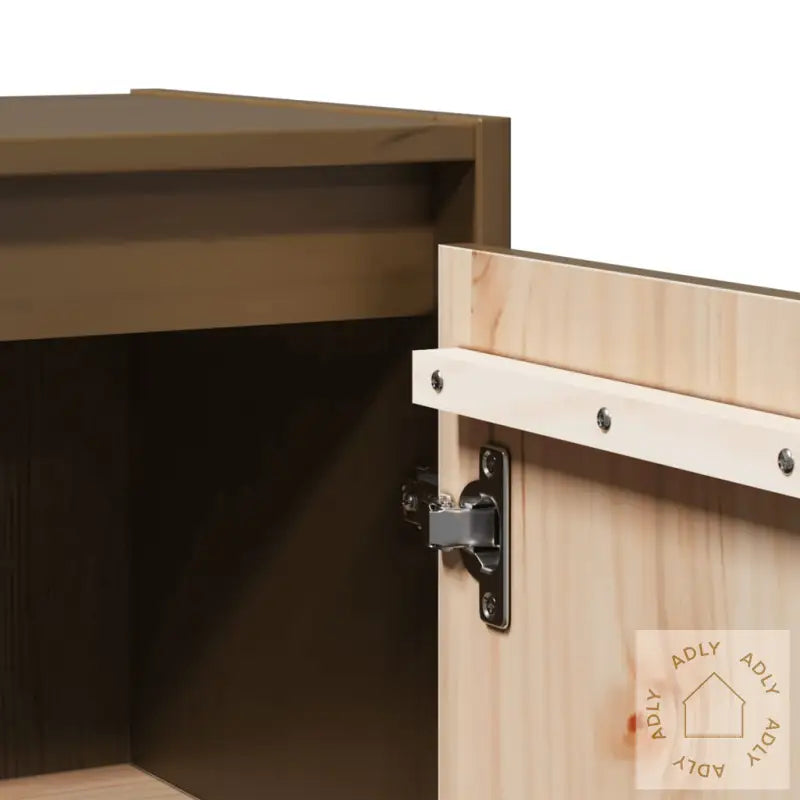 Veggskap 2 Stk Honningbrun 30X30X60 Cm Heltre Furu