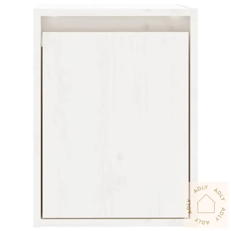 Veggskap 2 Stk Hvit 30X30X40 Cm Heltre Furu