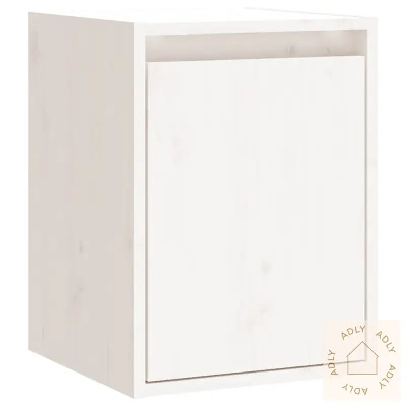 Veggskap 2 Stk Hvit 30X30X40 Cm Heltre Furu
