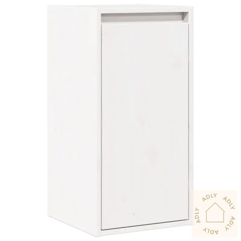 Veggskap 2 Stk Hvit 30X30X60 Cm Heltre Furu