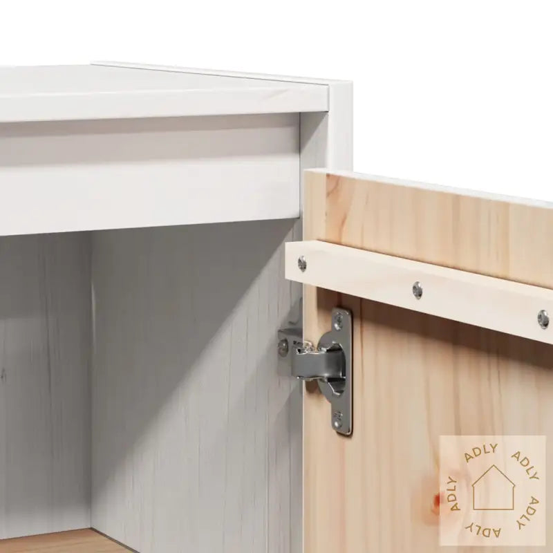 Veggskap 2 Stk Hvit 30X30X60 Cm Heltre Furu