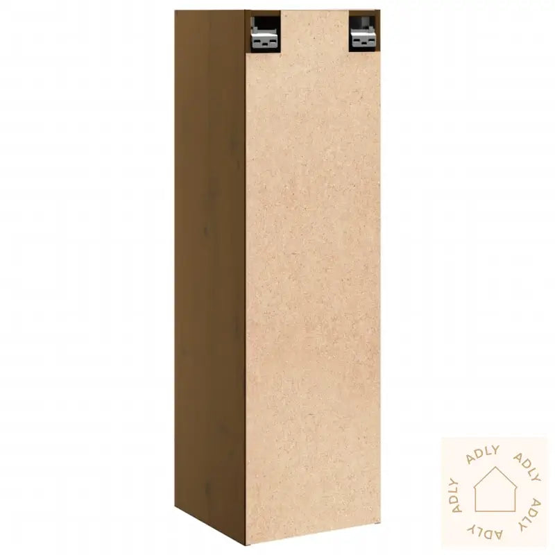 Veggskap 2 Stk Honningbrun 30X30X100 Cm Heltre Furu