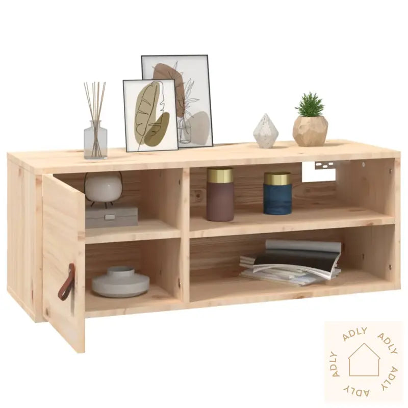 Veggskap 2 Stk 80X30X30 Cm Heltre Furu