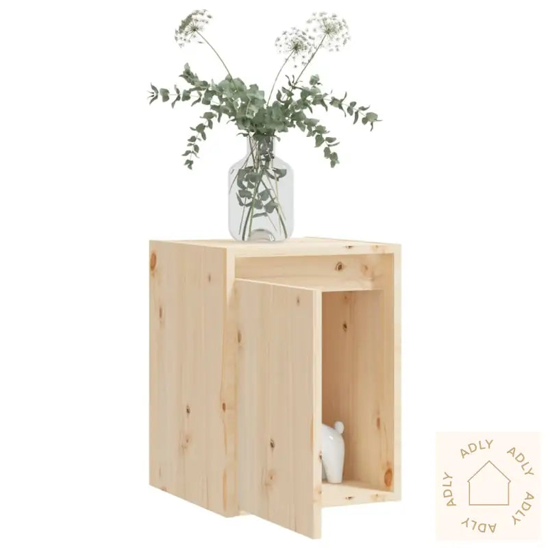 Veggskap 2 Stk 30X30X40 Cm Heltre Furu