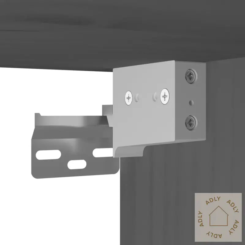 Veggskap 2 Stk Grå 31,5X30X30 Cm Heltre Furu