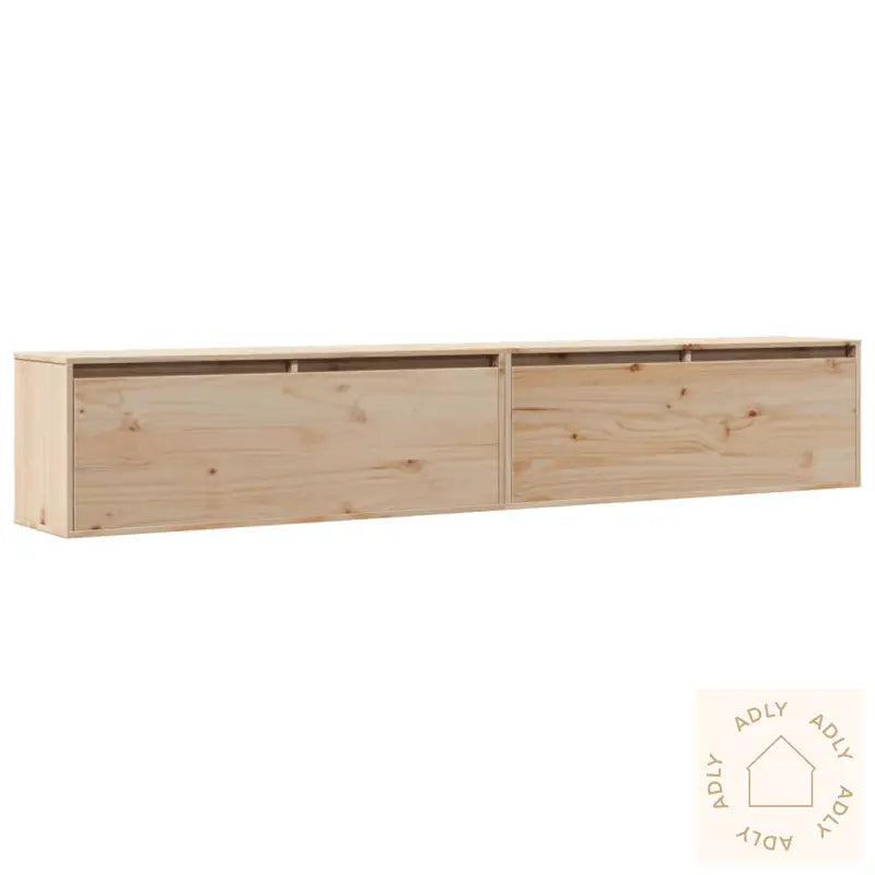 Veggskap 2 Stk 100X30X35 Cm Heltre Furu