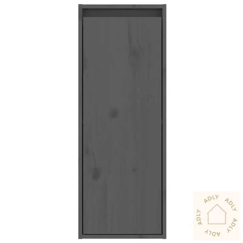 Veggskap 2 Stk Grå 30X30X80 Cm Heltre Furu