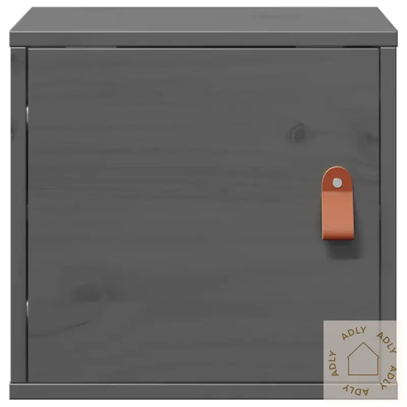 Veggskap 2 Stk Grå 31,5X30X30 Cm Heltre Furu