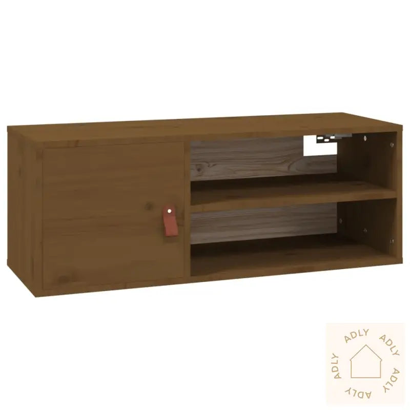 Veggskap Honningbrun 80X30X30 Cm Heltre Furu