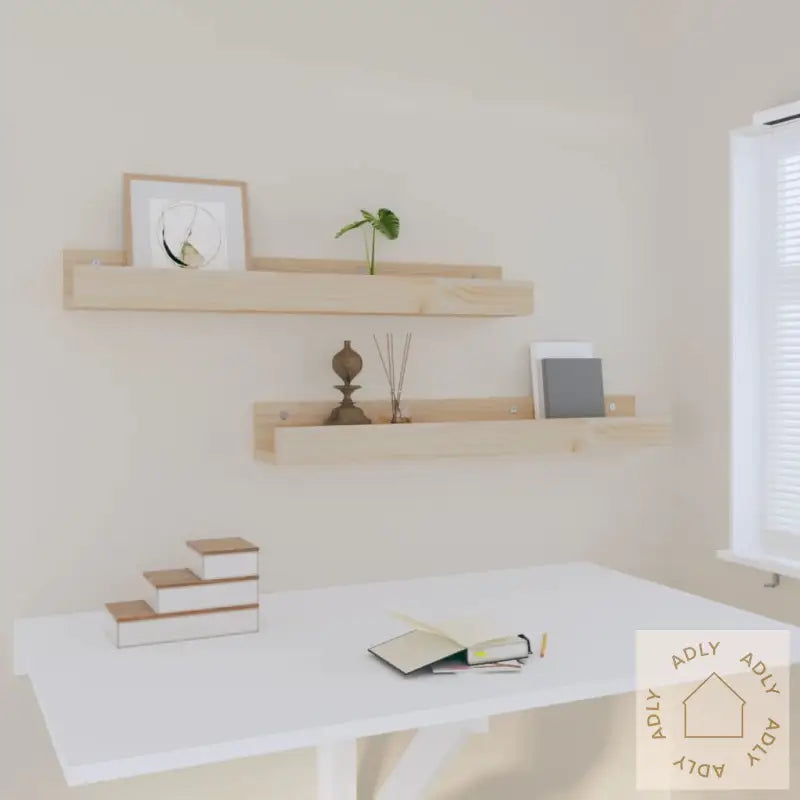 Vegghyller 2 Stk 80X12X9 Cm Heltre Furu