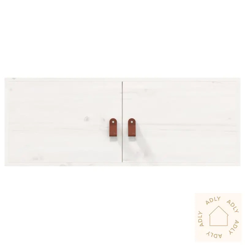 Veggskap 2 Stk Hvit 80X30X30 Cm Heltre Furu