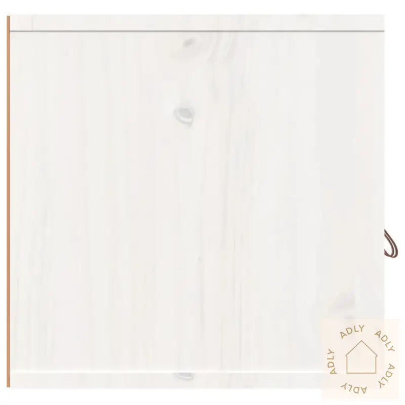Veggskap 2 Stk Hvit 80X30X30 Cm Heltre Furu