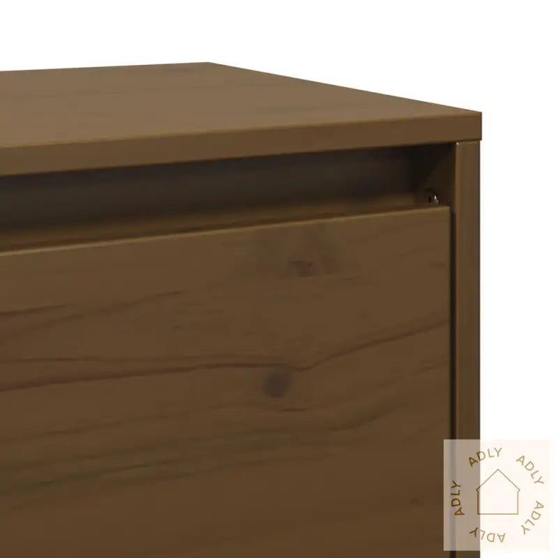 Veggskap 2 Stk Honningbrun 45X30X35 Cm Heltre Furu