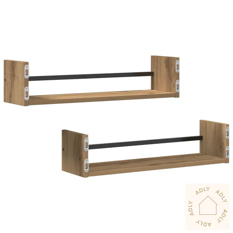 Vegghyller 2 Stk Artisan Eik 60X16X14 Cm Ingeniørtre