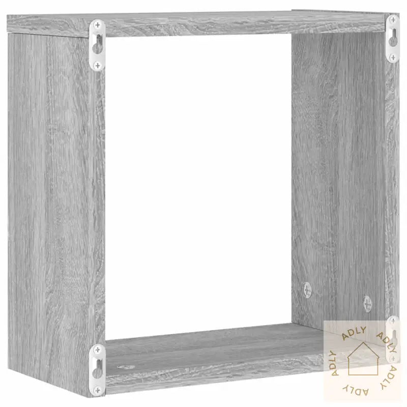 Vegghyller Kubeformet 2 Stk Grå Sonoma 30X15X30 Cm