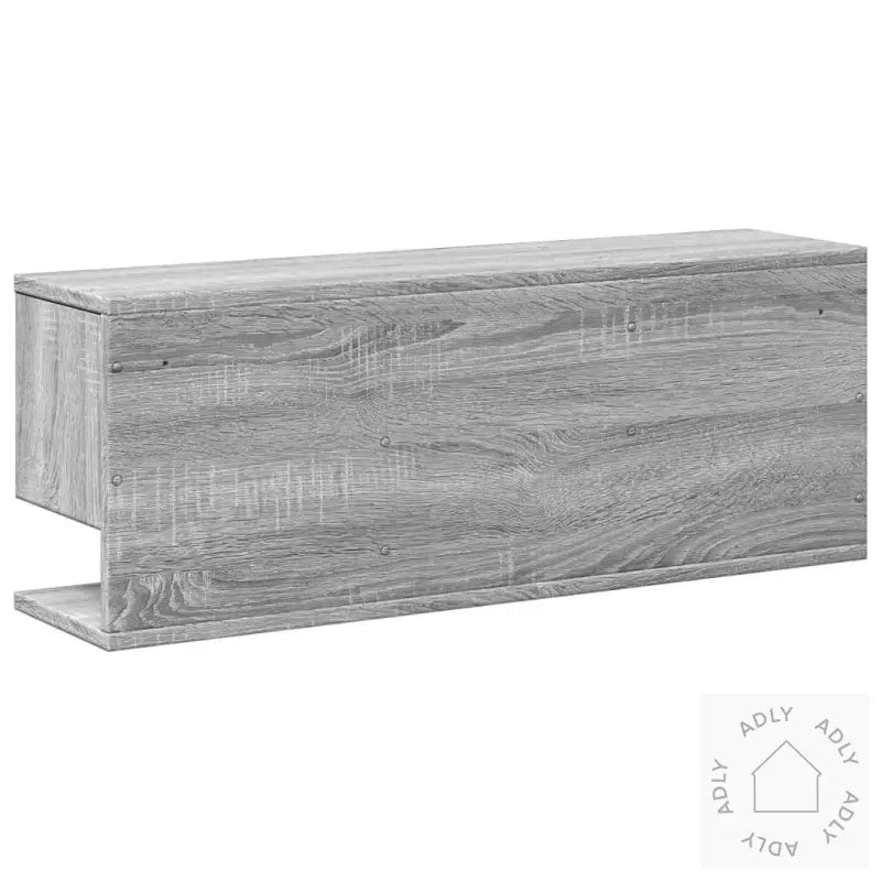 Veggskap 80X20X30 Cm Grå Sonoma Konstruert Tre