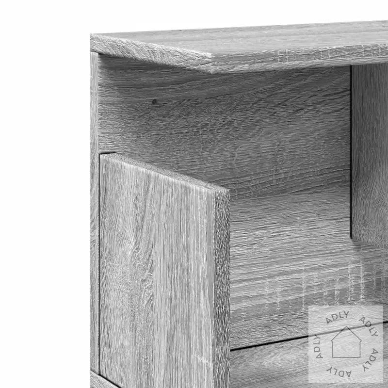 Veggskap 80X20X30 Cm Grå Sonoma Konstruert Tre