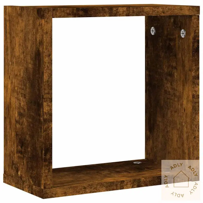 Vegghyller Kubeformet 6 Stk Røkt Eik 30X15X30 Cm
