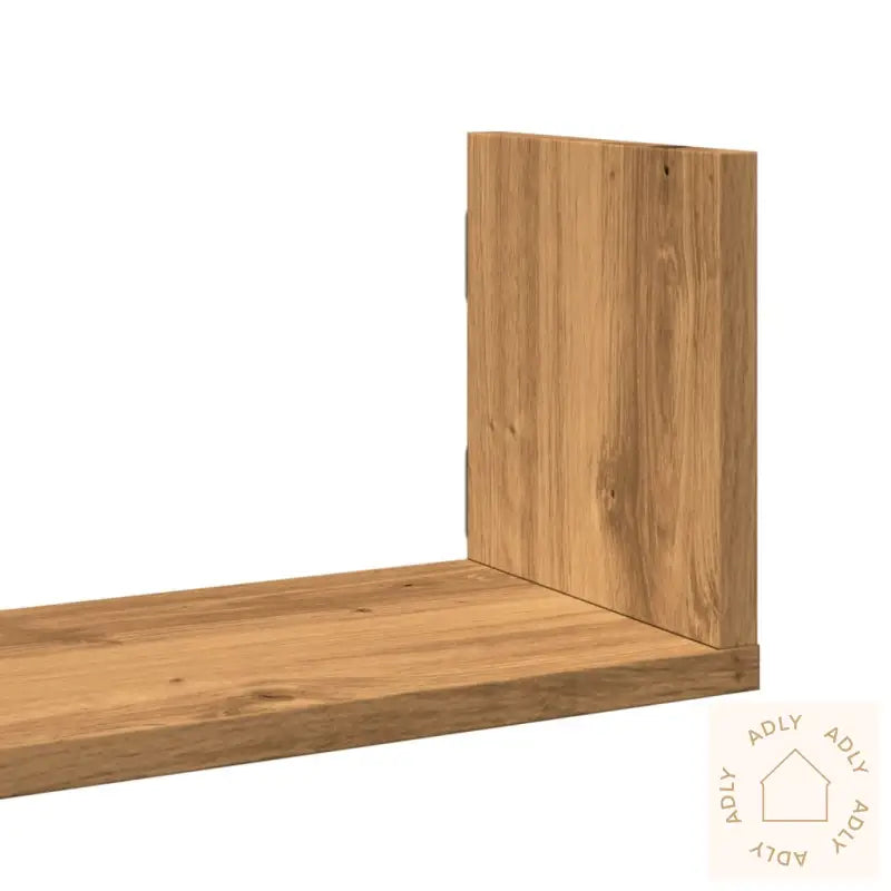 Vegghyller 3 Stk Artisan Eik 80X18X18 Cm Konstruert Tre