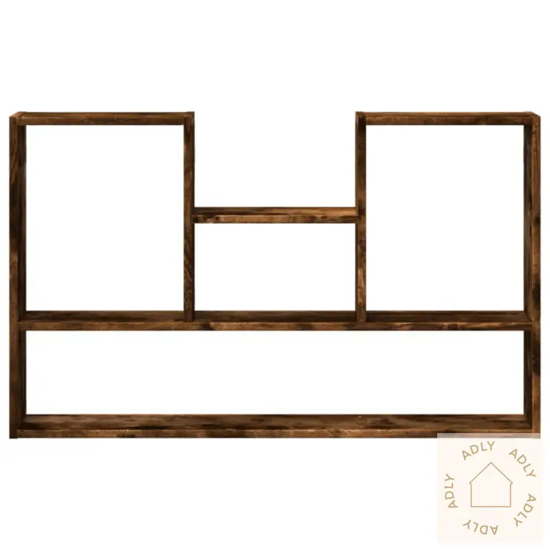 Vegghylle Røkt Eik 99X15X60 Cm Konstruert Tre