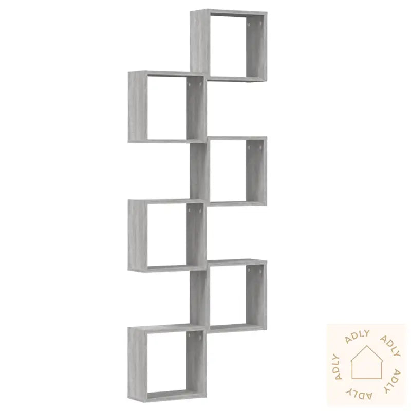 Vegghyller Kubeformet 6 Stk Grå Sonoma 30X15X30 Cm