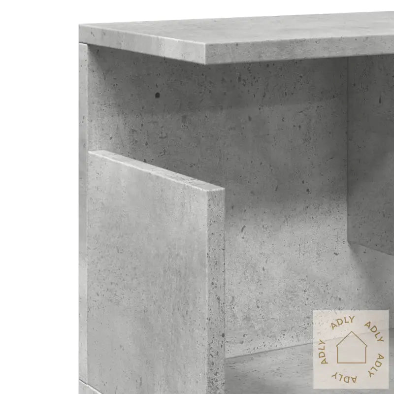 Veggskap 100X20X30 Cm Betonggrå Konstruert Tre