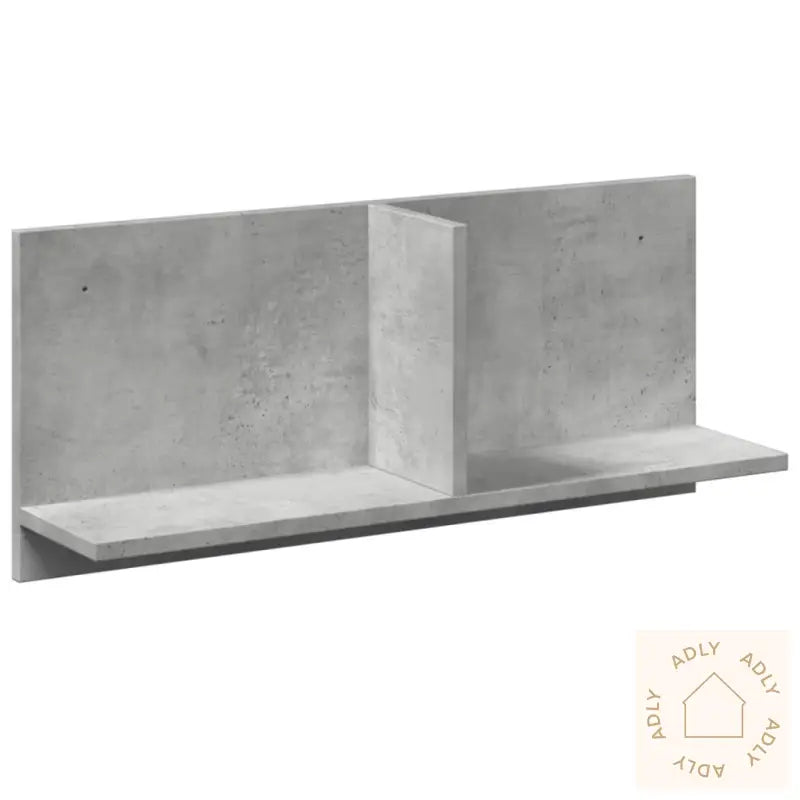 Veggskap 70X16,5X30 Cm Betonggrå Konstruert Tre
