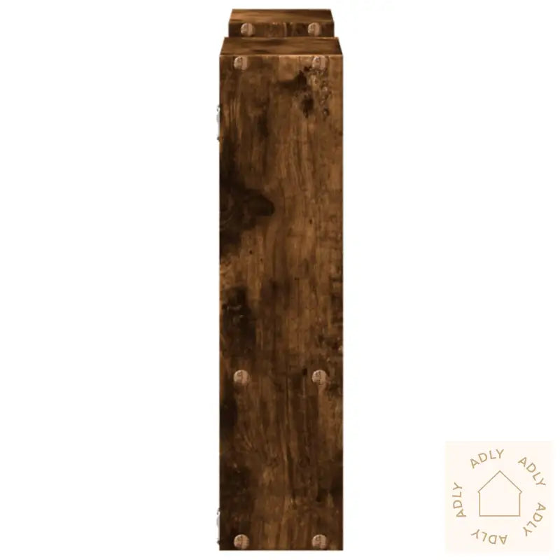 Vegghylle Røkt Eik 99X15X60 Cm Konstruert Tre