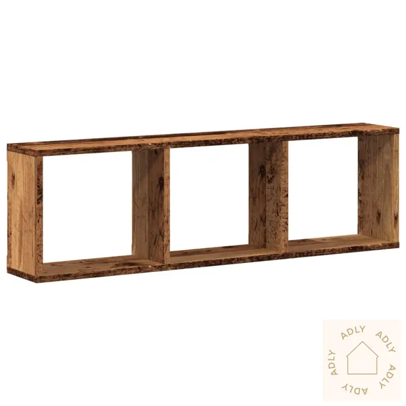 Veggskap 100X16X30 Cm Gammelt Tre Konstruert Tre
