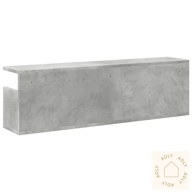 Veggskap 100X20X30 Cm Betonggrå Konstruert Tre