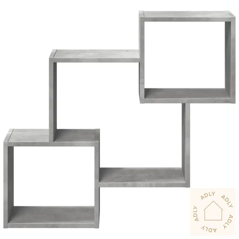 Veggskap 78X18X71 Cm Betonggrå Konstruert Tre