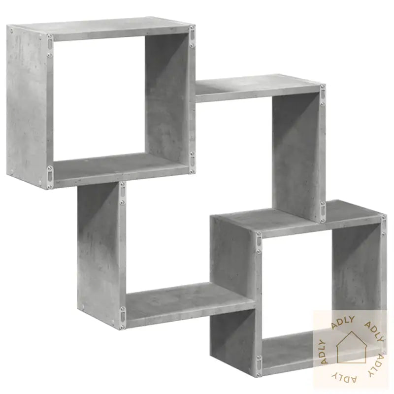 Veggskap 78X18X71 Cm Betonggrå Konstruert Tre