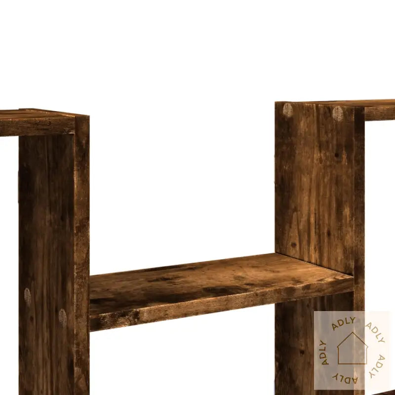 Vegghylle Røkt Eik 99X15X60 Cm Konstruert Tre