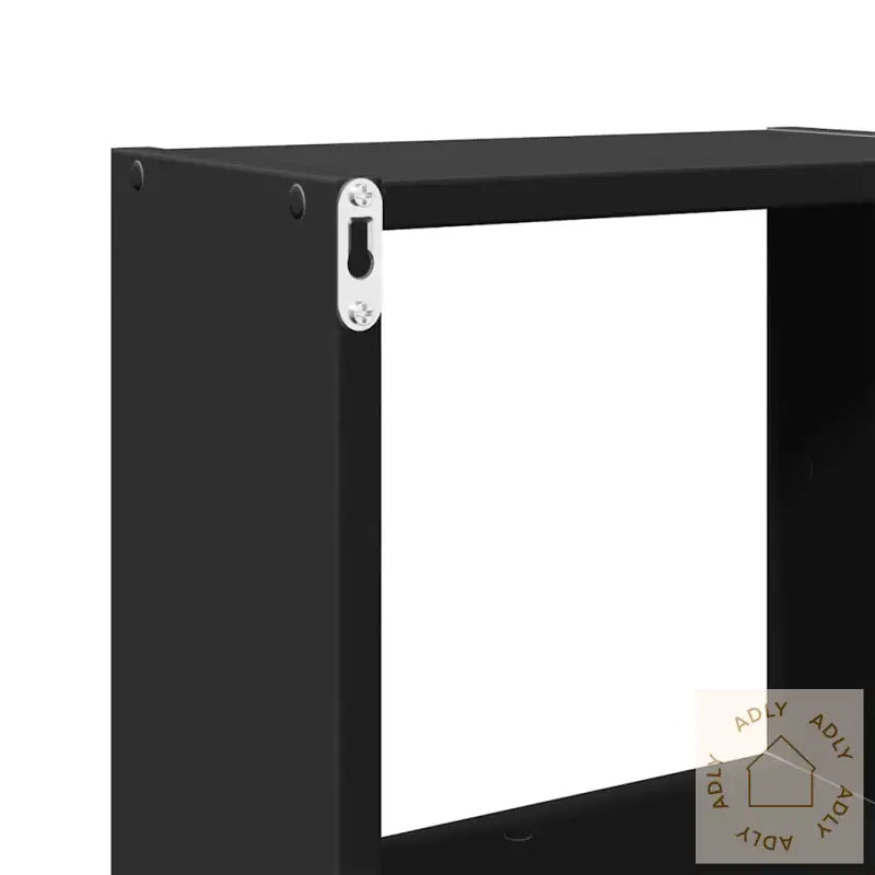 Veggskap 78X18X71 Cm Svart Konstruert Tre