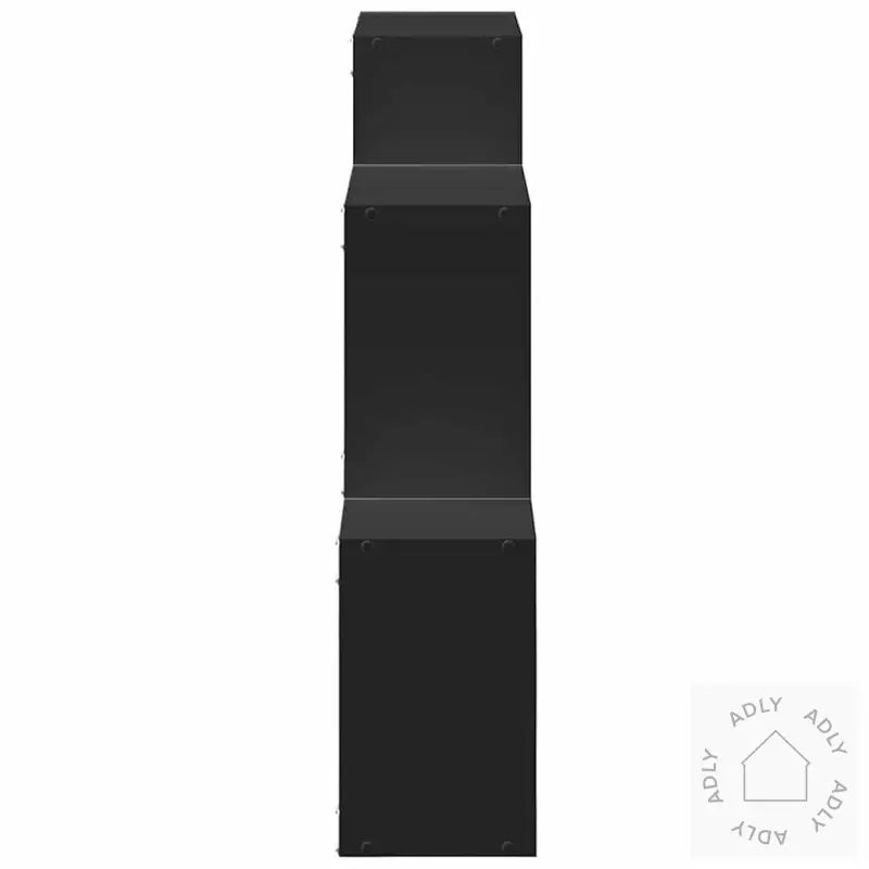 Veggskap 78X18X71 Cm Svart Konstruert Tre